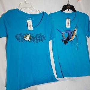 NWT set of Guy Harvey T's